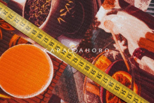 Ткань Полотно вафельное 50 см рис 5606 вид 1 Чайная церемония На отрез