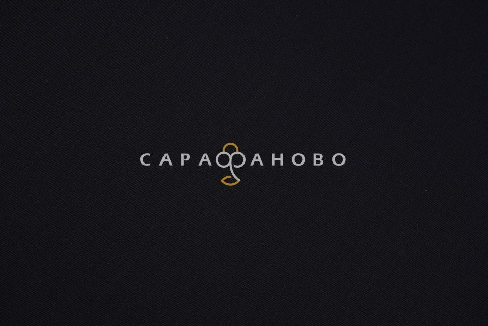 Ткань Саржа 150 см 12с18 260 гр. №315 Чёрный На отрез