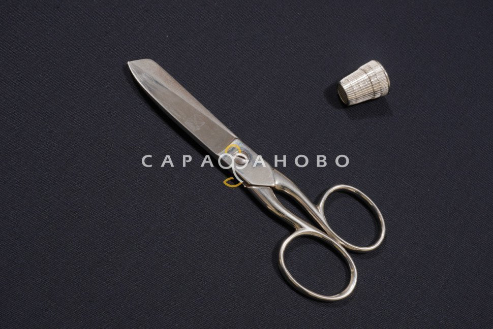 Ткань Саржа 150 см 12с18 260 гр. №315 Чёрный На отрез